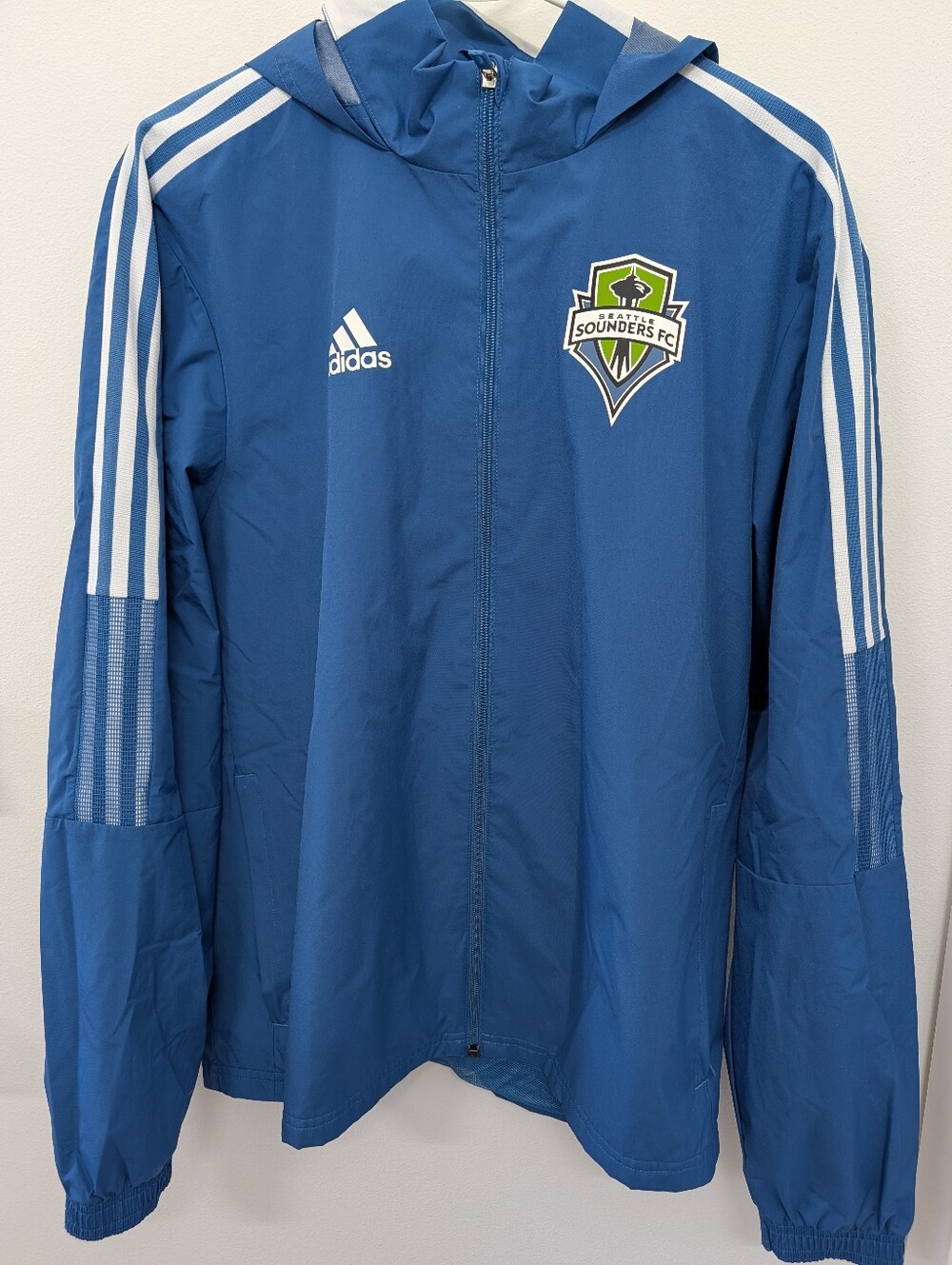 Adidas Blue Seattle Sounders FC Windbreaker
